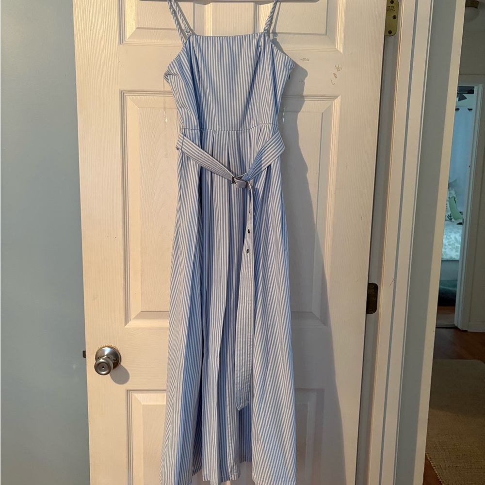 A New Day Blue and White Bandeau Dress